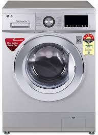 The drain is right in front of the washing machine which means the floor slopes and the washer does not sit on level floor. Lg 8 0 Kg 5 Star Inverter Fully Automatic Front Loading Washing Machine Fhm1208zdl Luxury Silver Direct Drive Technology Amazon In Home Kitchen