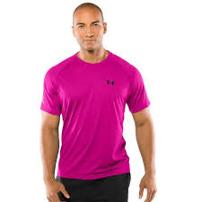 Black And Pink T Shirt Mens Mens Ua Tech Shortsleeve T Shirt Tops By Under Armour Extra Large Tropic Pink For Only 19 99 You Save 3 00 13 Sports Fashion Men Tech T Shirts Mens Shirts