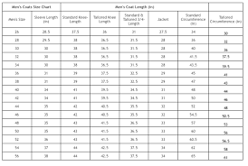 Morgan And Company Size Chart 2019