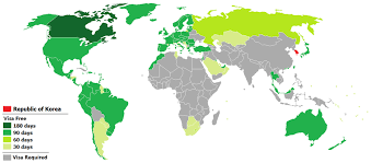 It is 8 hours ahead of coordinated universal time (utc). Visa Policy Of South Korea Wikipedia