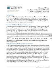 research brief can illinois households afford a check