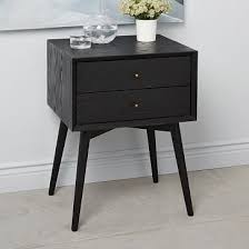 Mid Century Nightstand Black Mid Century Nightstand Wood Bedroom Furniture Black Wood Bed