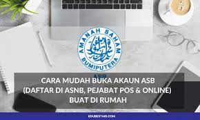 Bila dah selesai daftar , tiap2 bulan cuma perlu. Cara Mudah Buka Akaun Asb Daftar Di Asnb Pejabat Pos Online Buat Di Rumah Edu Bestari