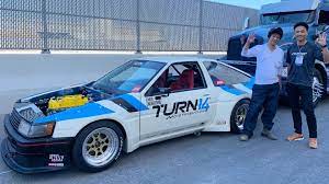 Hope you guys enjoyed!this things a missile lmao.please like and subscribe if you did :)i upload everyday @ 3:30 pm (est)my links. This Toyota Corolla Ae86 Drift Car Is Powered By A New Honda Civic Type R Engine
