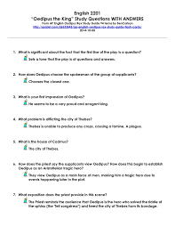 English 2201 Oedipus The King Study Questions With Answers Pages 1 14 Flip Pdf Download Fliphtml5