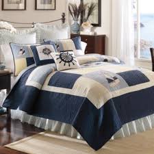 Croft barrow queen/full quilt teal/shell. Coastal Full Size Bedroom Sets Bedroomideas In 2020 Bed Bath And Beyond Nautical Bedding California King Bedding