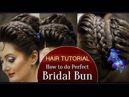 How To Do A Perfect Bridal Bun Hair Tutorial Video Fast And Easy Bridal Bun Tutorial For Wedding Youtube Hair Tutorial Bridal Hair Buns Bun Hairstyles