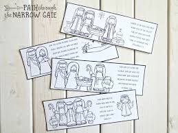 The 8 lines of personalized text that you enter will print vertically on the bookmark with the picture at the top. Printable Christmas Bookmarks Path Through The Narrow Gate
