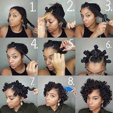 How to do bantu knots on short hair start by parting preferably straightened or stretched hair into however many sections you'd like to have. Pin On Braided