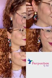 Moon and Sun Earrings, Polymer Clay, Stainless Steel, Earrings, Handmade,  Polymer Clay, Earrings, Handmade, Stainless Steel