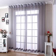 Modern and luxurious, these stunning slate grey eyelet curtains are crafted from a gorgeous jacquard fabric and feature a large geometric design. Elegant Living Room Yarn Modern Grey Sheer Curtains