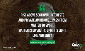 Rise Above Sectional Interests And Private Ambitions Pass From Matter To Spirit Matter Is Divers Picture Quotes Amazing Quotes Light Of Life