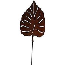 Edelrost Gartendekoration Gartenstecker Blatt Lange 120cm Hohe 62cm Rost Gartenambiente Gartenstecker Edelrost Garten Deko