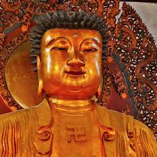 Japanese Great Buddha Face Photograph by Sheila Haddad