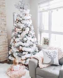 White Christmas Ornaments 25 All White Christmas Home Decor Ideas Digsdigs