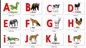 Abc With Animals Names And Song For Kids Learn Animals Phonics And Th Rhymes For Kids Kids Songs Kids Learning