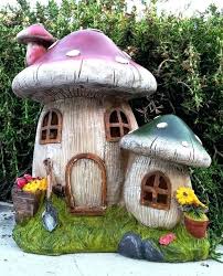 Mushroom House Garden Ornaments Details Outdoor Garden Decor Outdoor Decor Whimsical Garden