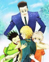 What if these four becomes more fashionable? Gon Kurapika Killua And Leorio After The Supposedly Killed Phantom Troupe Hunter X Hunter Hunter X Hunter Hunter Anime Friendship
