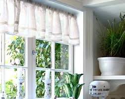 A window valance (or pelmet in the uk) is a form of window treatment that covers the uppermost part of the window and can be hung alone or paired with other window blinds, or curtains. Kitchen Valance Etsy