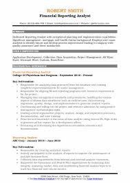 Assembling and summarizing data to structure sophisticated reports on financial status and risks. Reporting Analyst Resume Samples Qwikresume