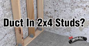 The less back pressure is created by the roof vent, the more efficiently the system performs. What Types Of Duct Pipes Are Used To Vent A Dryer In A 2x4 Wall Dryer Ell