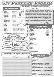 A personal profile, also known as a cv summary, is the opening statement of your cv. Personal Profile Worksheets