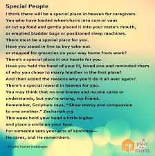 Poem Special People Caregiver Quotes Special People Poems