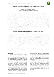 Chronic obstructive pulmonary disease adalah penyakit paru kronik. Penyakit Paru Obstruktif Kronis Pada Priaberusia 63 Tahun Chronic