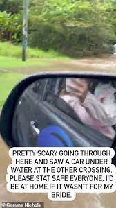 Makeup Artist Gemma Nichols Braves Nsw Floods For Bride S Central Coast Wedding Daily Mail Online
