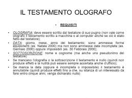 Testamento Olografo Che Cos E E Si Puo Consegnare Ad Un Amico