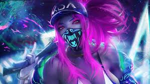 Choose from a curated selection of neon wallpapers for your mobile and desktop screens. League Of Legends Lol Neon K Da Akali Hd Wallpaper Download
