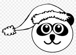 With only two days left of the auction (starting at $9.95 plus $4.95 shipping), it's almost t. Santa Hat Clipart Head Panda Christmas Coloring Pages Hd Png Download 999x748 589141 Pinpng