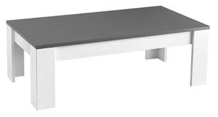 Pour assurer la résistance de la surface laquée, le fabricant a également réalisé un vernissage à rayons u.v à partir de matériaux. Table Basse Modena Laquee Blanc Grisel 126 X H 42 X P 67