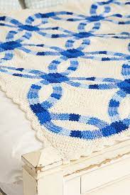 Wedding Rings Blanket Crochet Wedding Gift Crochet Bedspread Pattern Double Wedding Ring Quilt