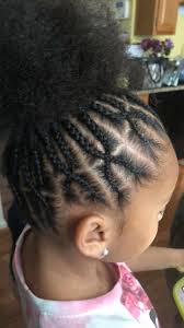 High Ponytail With Cornrows Braided Ponytail Hairstyles Kids Hairstyles Baby Hairstyles