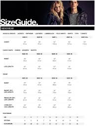 Superdry Size Guide Uk Menswear