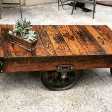 Restored Original Lineberry Factory Furniture Railroad Cart Coffee Table In 2020 Cart Coffee Table Coffee Table Restoration