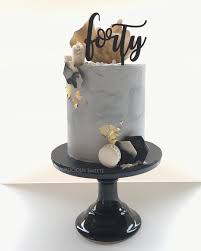 Concrete Plus A Touch Of Gold Vivalicioussweets Madeinmelbourne Melbournecakes Elegant Birthday Cakes Birthday Cakes For Men 60th Birthday Cakes
