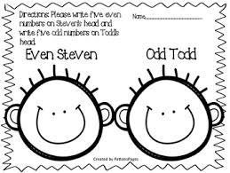 Anchor chart includes the following: Even Steven Odd Todd Worksheets Teachers Pay Teachers