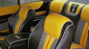 60 Chevrolet Impala Custom Interior Yellow Black Grey And Red Bucket Seats Piping Chevrolet Impala Automotive Upholstery Grey Car Seat