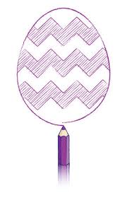 Al final de día, quien más distintivos haya conseguido, se gana un premio especial. Ilustracion De Purple Lapiz Dibujo Huevo De Pascua Con Zigzag Pattern Fotos Retratos Imagenes Y Fotografia De Archivo Libres De Derecho Image 26757098