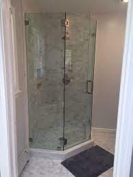 Shower tile ideas can stand as a great counterpoint to other tile in the bathroom. Project Marble For A Stand Up Shower Modern Bathroom New York By Carrara Tiles Houzz