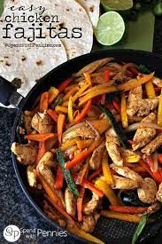 Easy Chicken Fajitas 30 Minute Meal Spend With Pennies