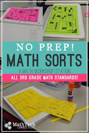 Math Sorts A Math Workshop Station Math Tech Connections Math Sort Math Workshop Stations 3rd Grade Math