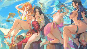 Nami, Boa, Vivi and Robin (cutesexyrobutts) [One Piece] : r/rule34