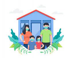 Illustration Family Stay At Home Premium Premium Vector Freepik Vector People House Family Ca Illustration Family Family Cartoon Family Illustration