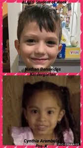 Arturo L. Benavides Elementary School presents Students of the Week for  January 25-29, 2021, great job and continue the excellent work!