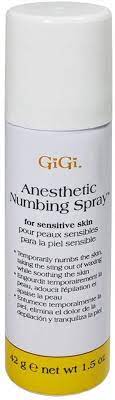 Gigi Anesthetic Numbing Spray For Sensitive Skin Lidocaine Based Gel 1 5 Oz Health Personal Care Amazon Com