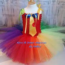 Maybe you would like to learn more about one of these? Superbe Costume De Clown Fille Robe Tutu Multicolore Etsy Tulle Tulle Skirt Beauty