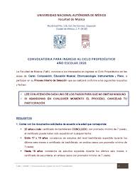 Convocatorias unam en línea 2021. Examen Amg Facultad De Musica Unam Ciclo Propedeutico Convocatoria 2020 2021